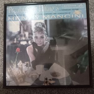 Framed Audrey Hepburn Breakfast at Tiffany's record